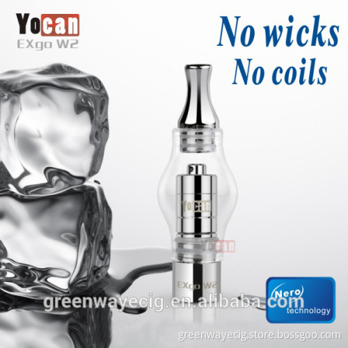 Nero technology replaceable coils Yocan EXgo W2 wax vaporizer No wick no alloy yocan w2 kit / Yocan W4